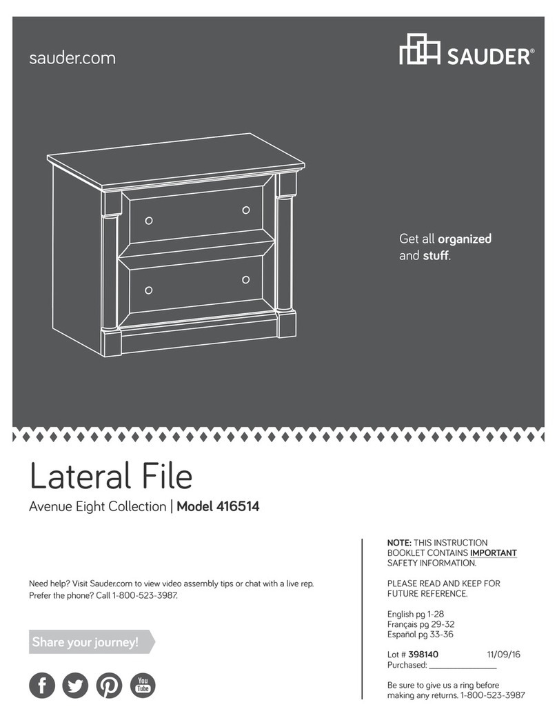 Sauder Avenue Eight 416514 User manual Sauder Avenue Eight 416514 User manual