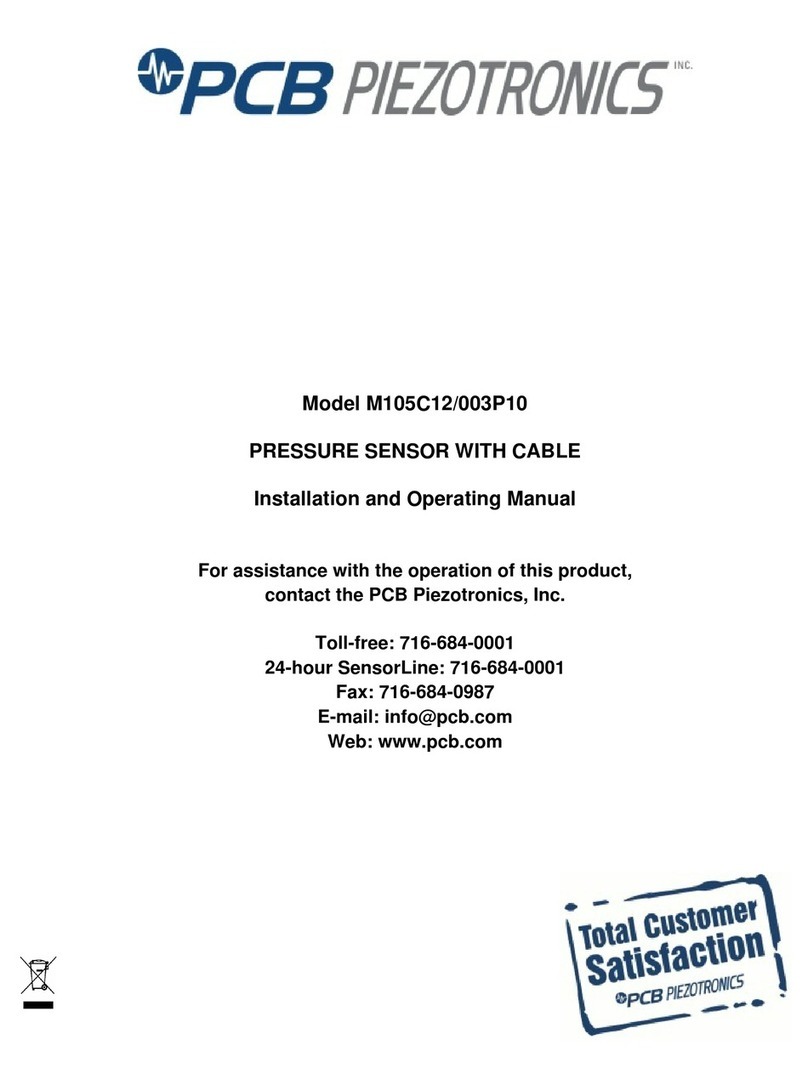 PCB Piezotronics M105C12/003P10 User manual