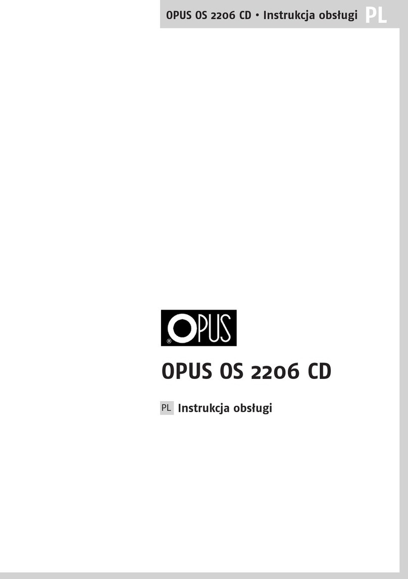 Opus OS 2206 CD User manual