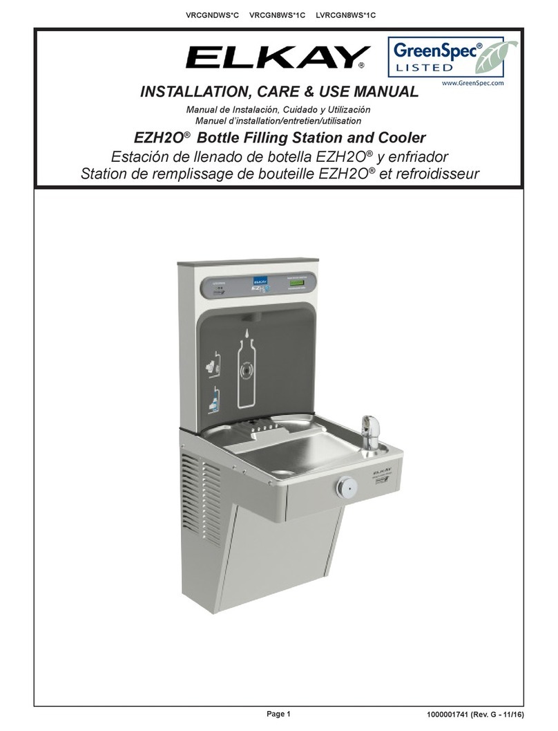 Elkay EZH2O VRCGNDWS C Series Installation manual