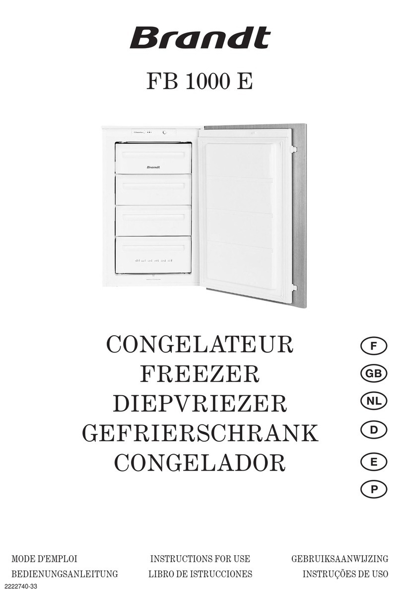 Brandt FB 1000 E User manual