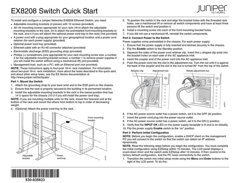 Juniper EX8208 quick start
