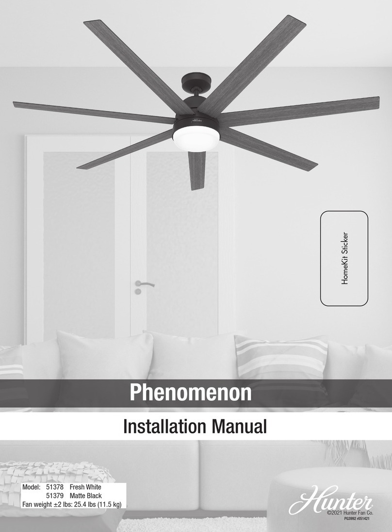 Hunter 51379 User manual