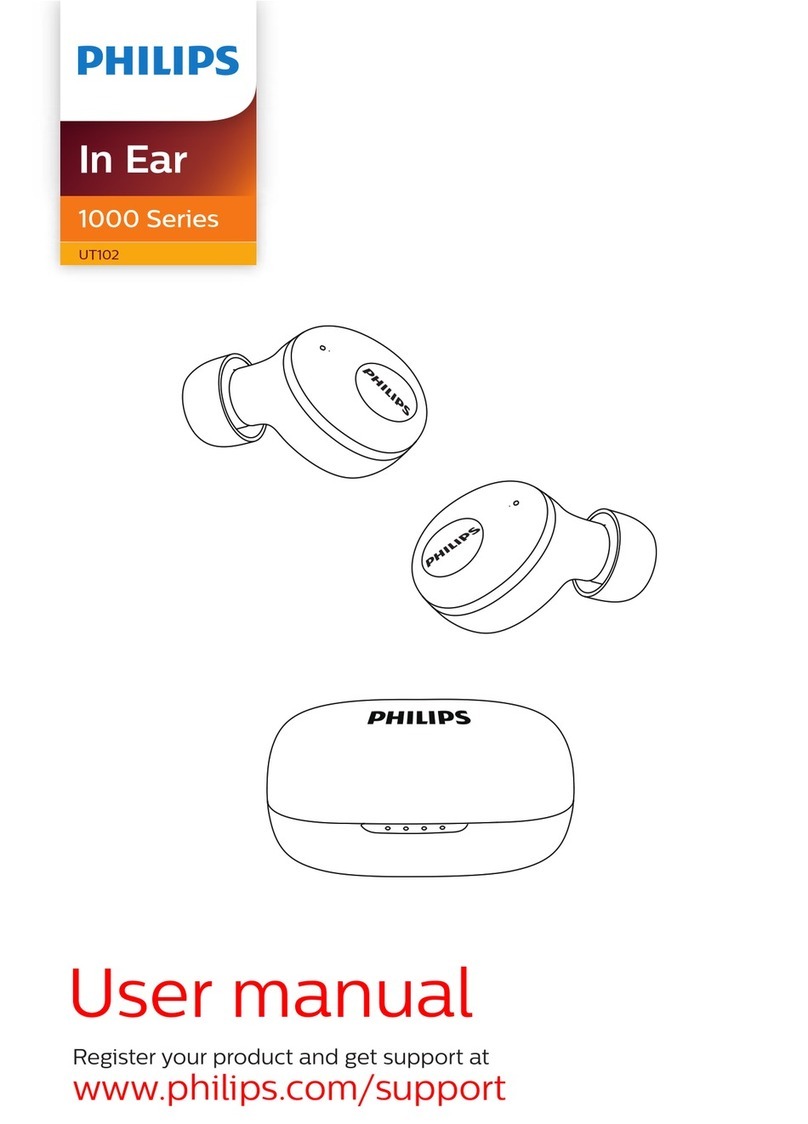 Philips In Ear UT102 user manual