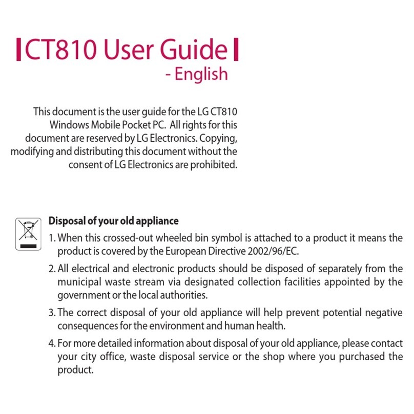 LG CT810 User manual