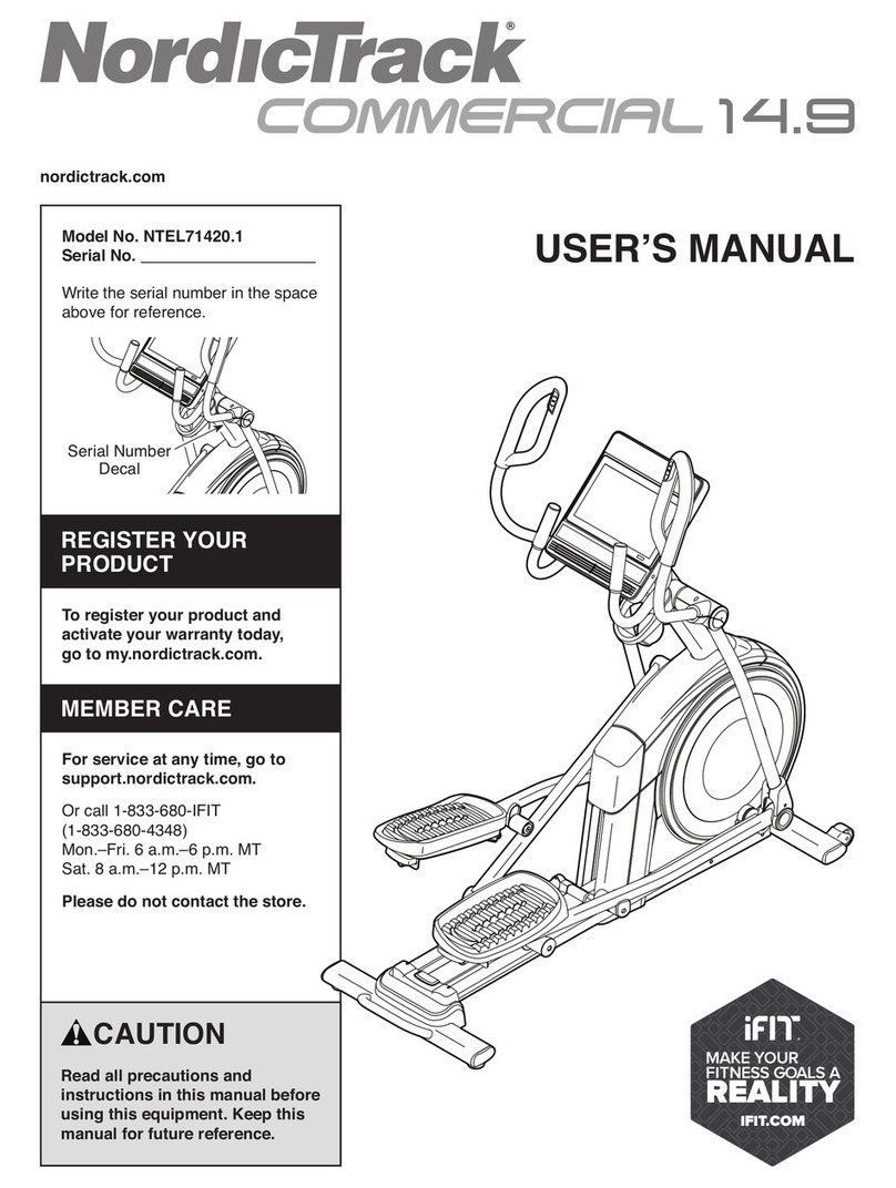 NordicTrack NTEL71420.1 user manual