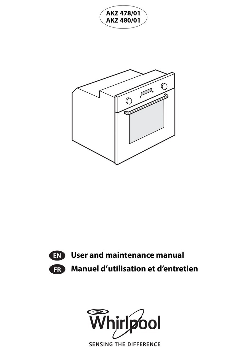 Whirlpool AKZ 478/01 User and maintenance manual Whirlpool AKZ 478/01 User and maintenance manual