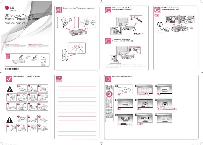 LG BH4530D Simple manual