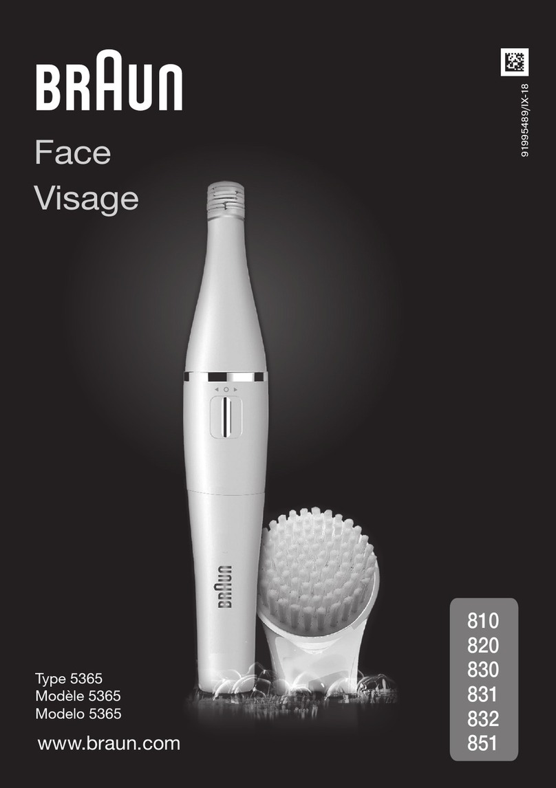 Braun Face 820 instructions