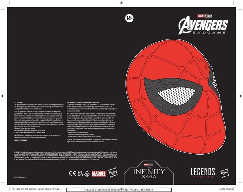 Hasbro MARVEL STUDIOS THE INFINITY SAGA AVENGERS ENDGAME LEGENDS... quick start guide
