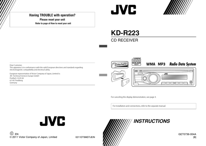 JVC KD-R223 User manual