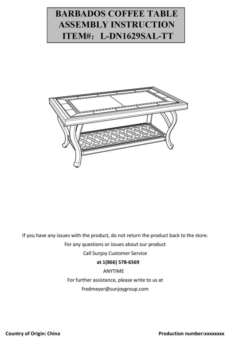 Sunjoy BARBADOS L-DN1629SAL-TT User manual Sunjoy BARBADOS L-DN1629SAL-TT User manual