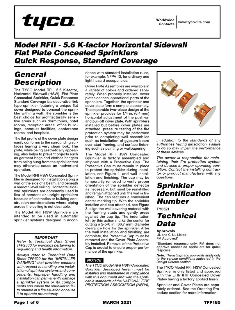 Tyco RFII User manual