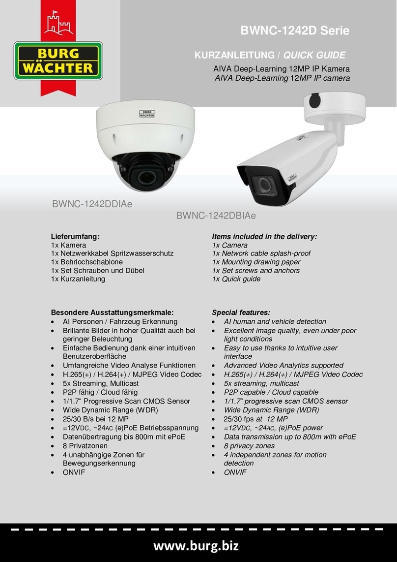 Burg Wächter BWNC-1242D Series User manual