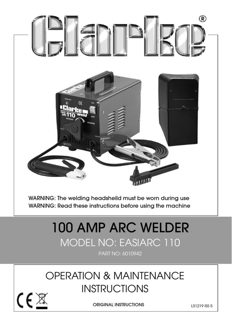 Clarke EASIARC 110 Instruction Manual Clarke EASIARC 110 Instruction Manual