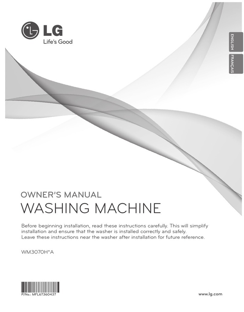 LG WM3070H Series owner's manual