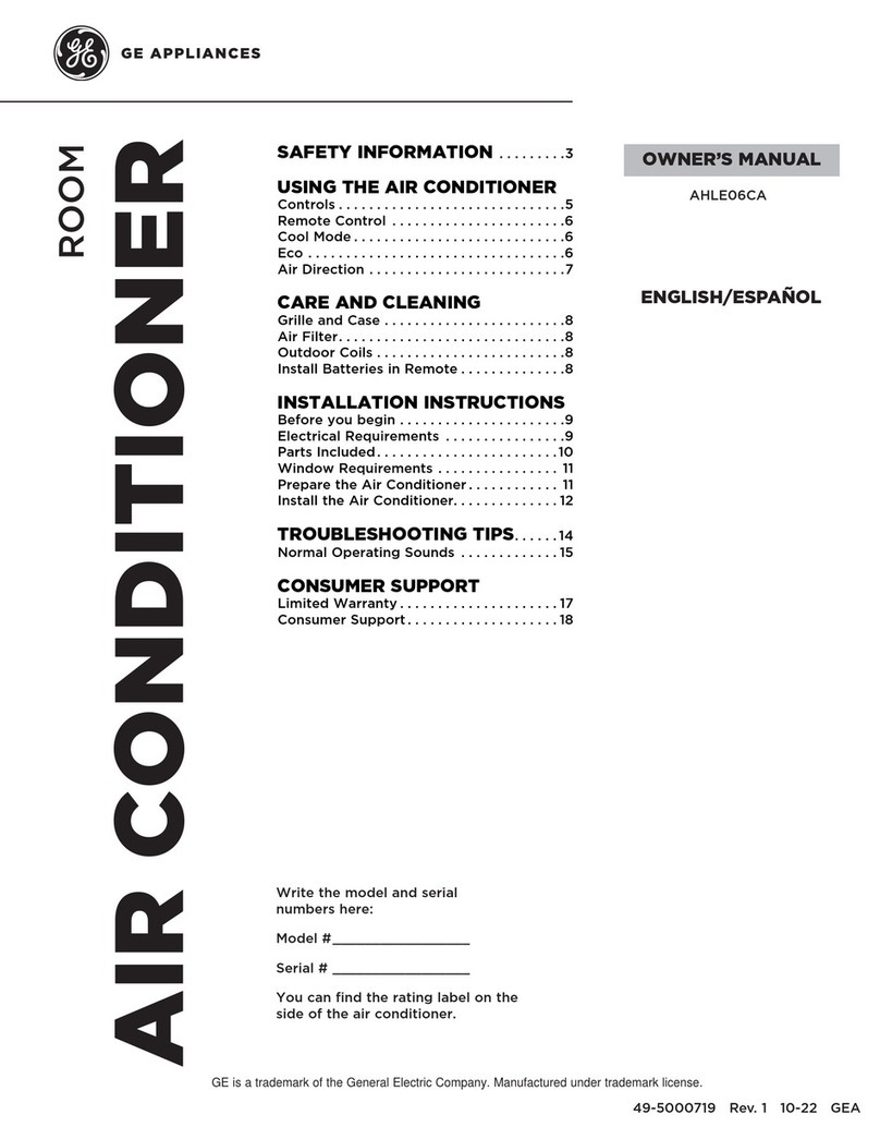 GE AHLE06CA User manual