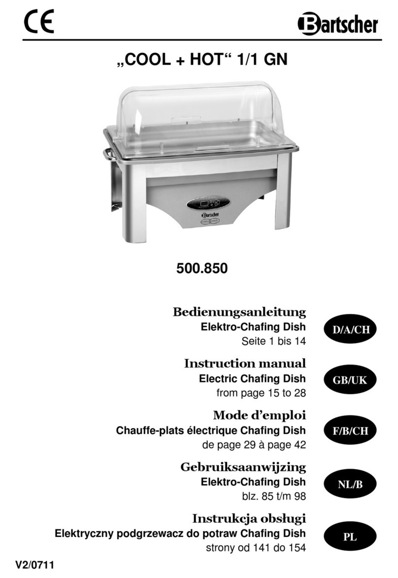 Bartscher COOL + HOT 1/1 GN User manual Bartscher COOL + HOT 1/1 GN User manual