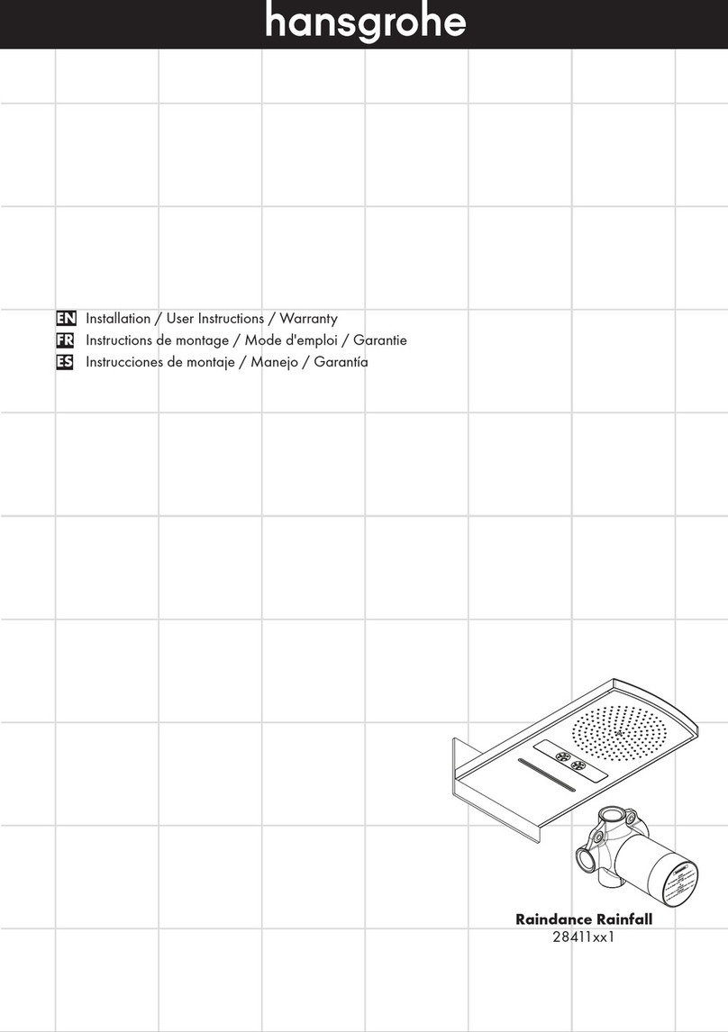 Hans Grohe Raindance Rainfall 28411 1 Series User instructions
