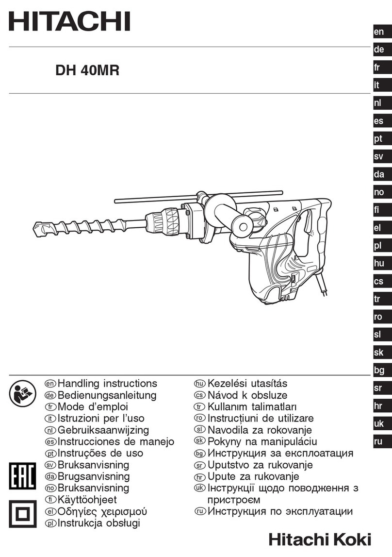 Hitachi DH 40MR User manual