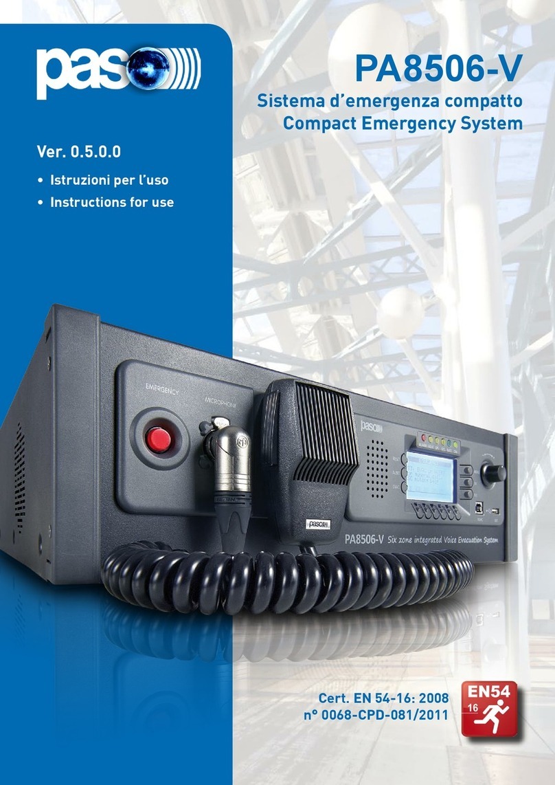 Paso PA8506-V User manual