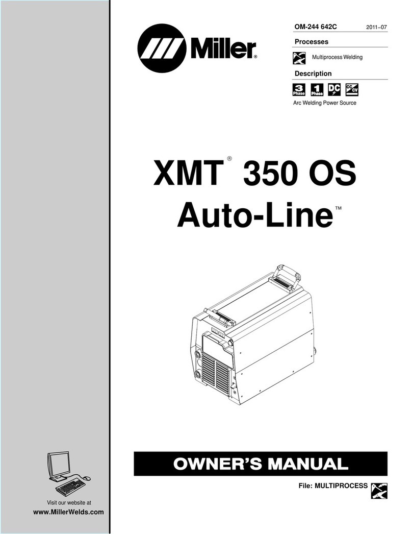 Miller Auto-Line XMT 350 OS User manual