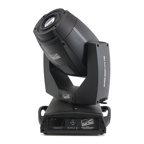 Claypaky ALPHA SPOT 700 User manual