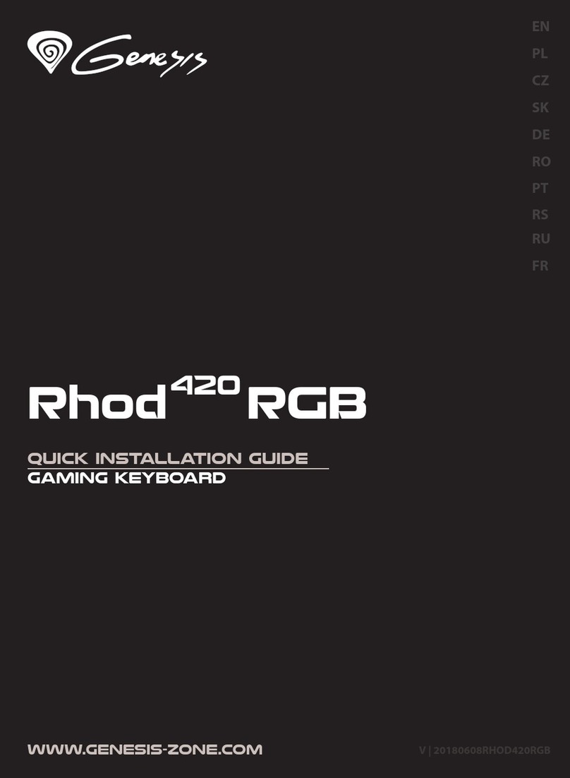 Genesis Rhod 420 RGB User manual