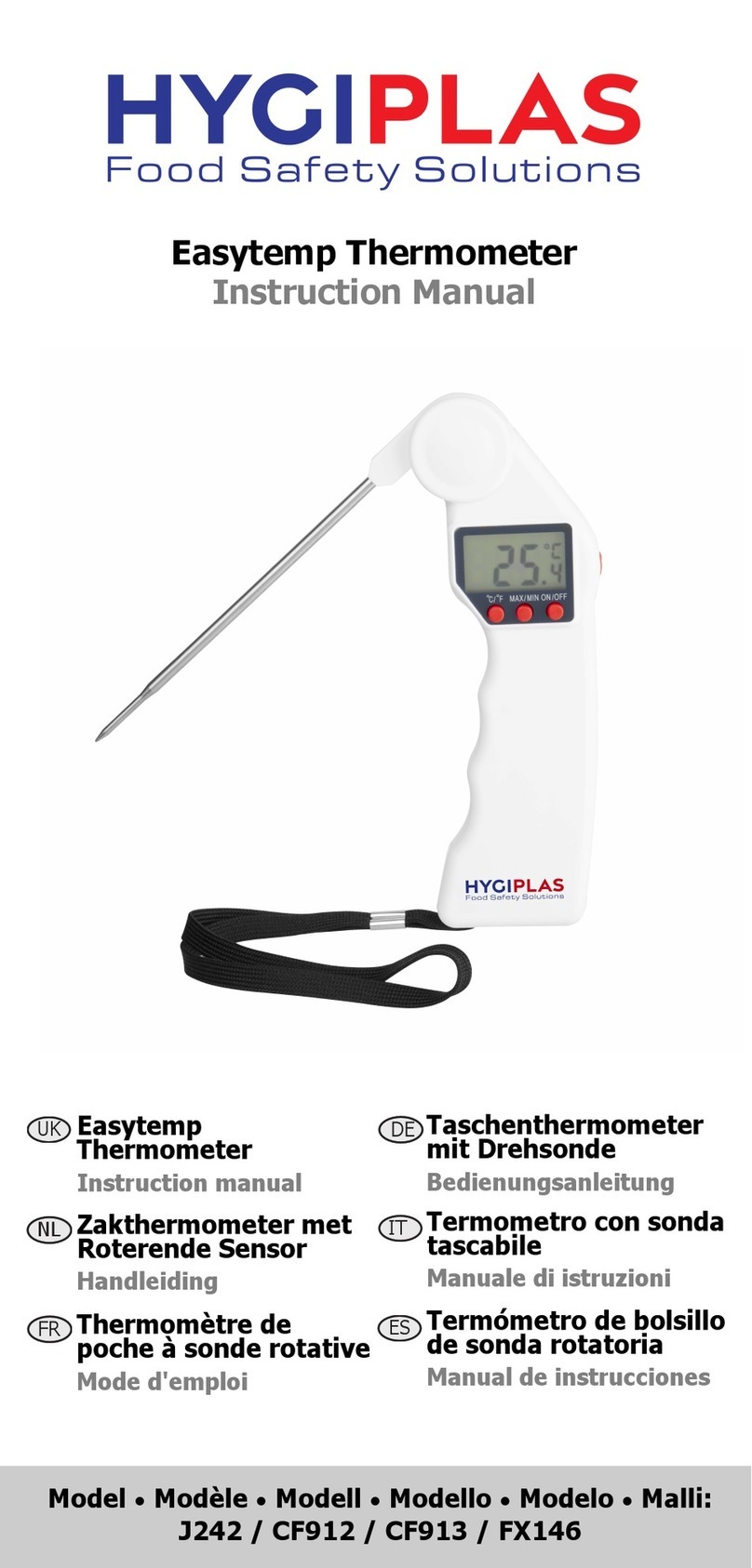 HYGIPLAS Easytemp FX146 User manual HYGIPLAS Easytemp FX146 User manual
