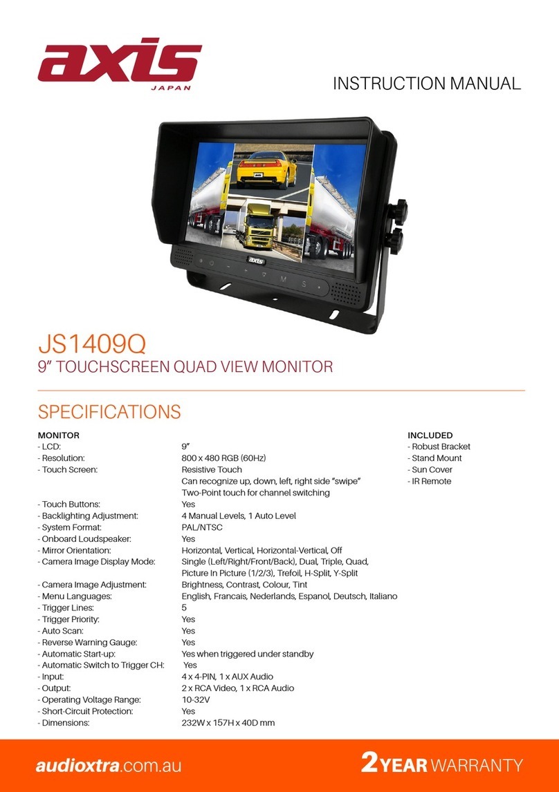 Axis JS1409Q instruction manual