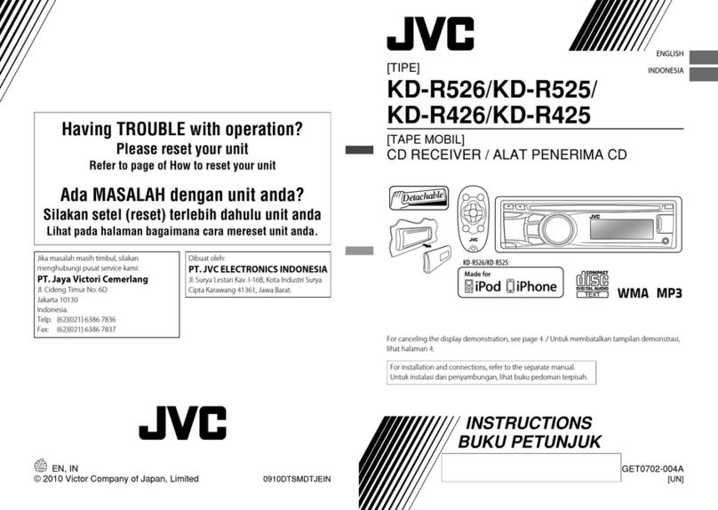 JVC KD-R525 User manual