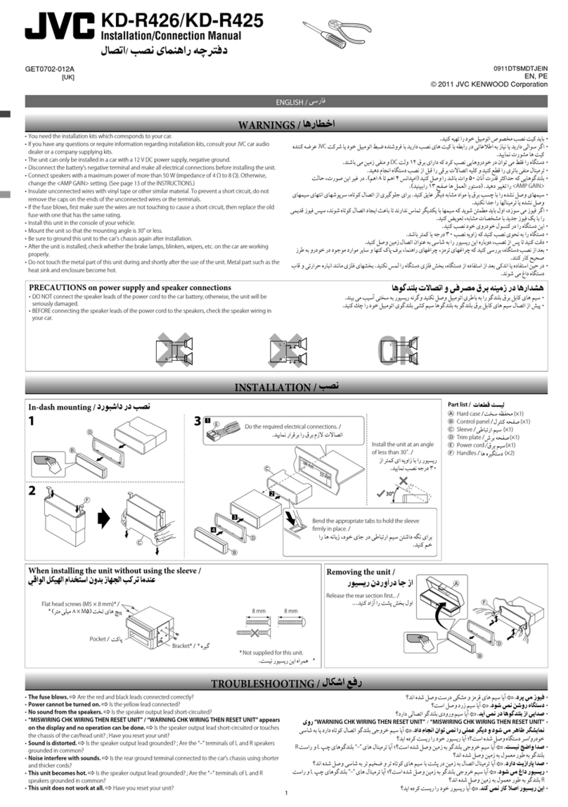 JVC KD-R426 Instruction manual