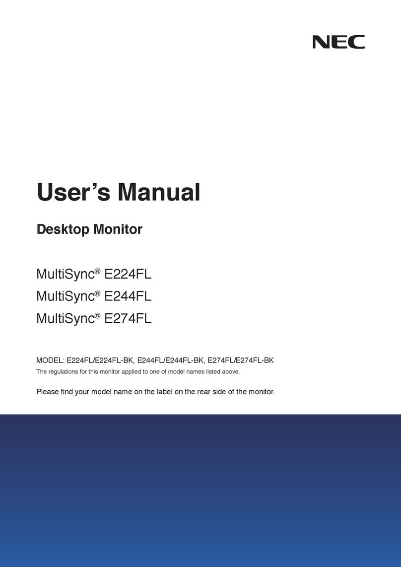 NEC MultiSync E224FL User manual NEC MultiSync E224FL User manual