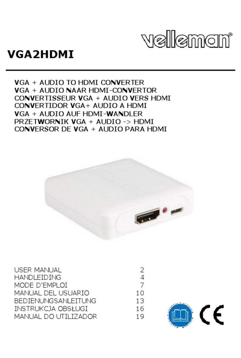Velleman VGA2HDMI user manual
