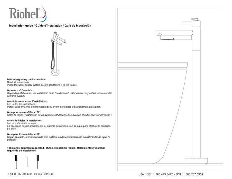 Riobel 37 Series installation guide