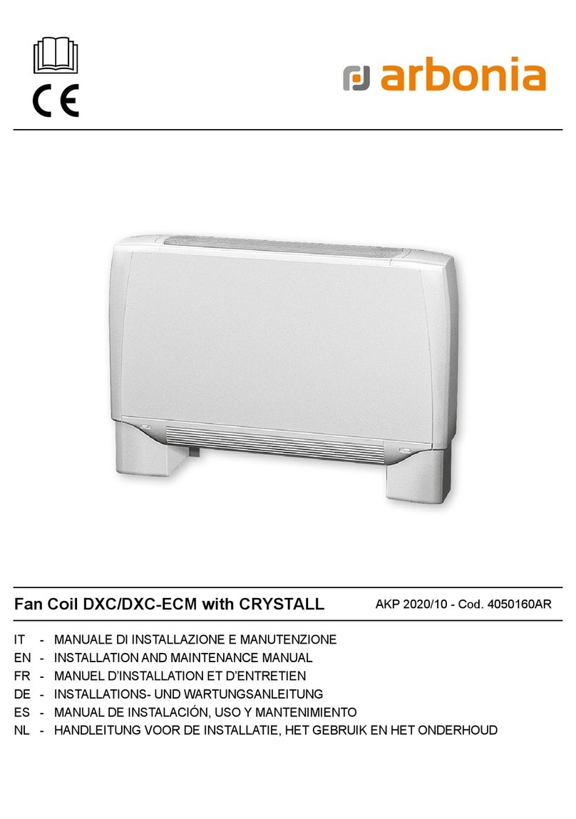 Arbonia 4050160AR Installation and maintenance manual
