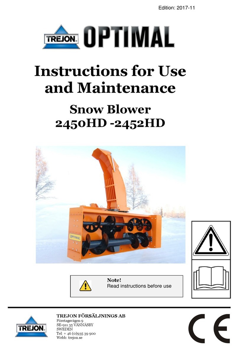 Trejon OPTIMAL 2450HD Instructions for use and maintenance