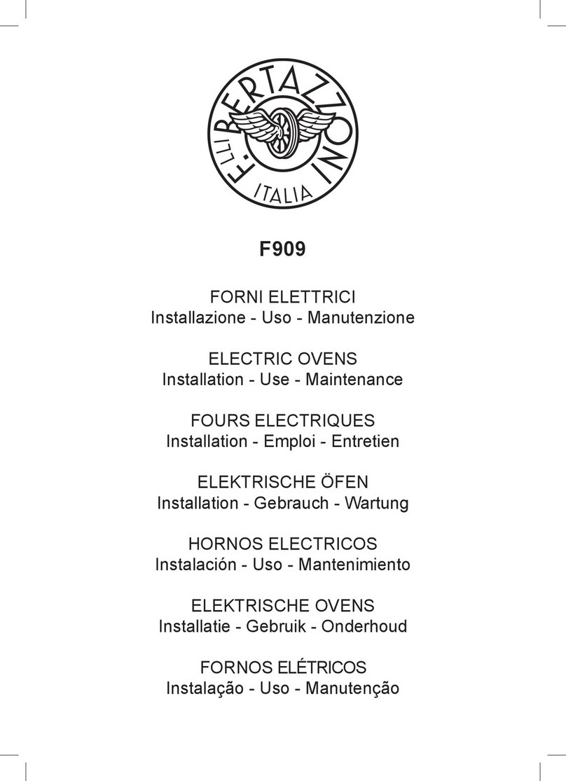 Bertazzoni F909 Specification sheet
