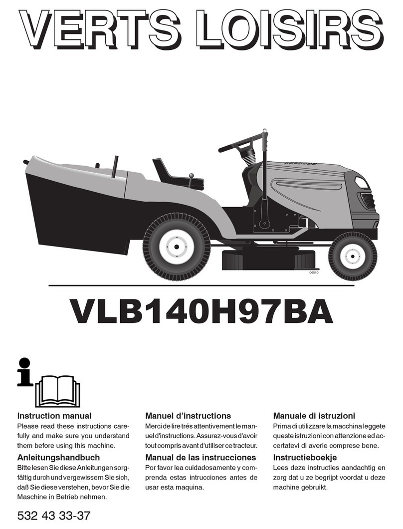 Verts Loisirs VLB140H97BA instruction manual