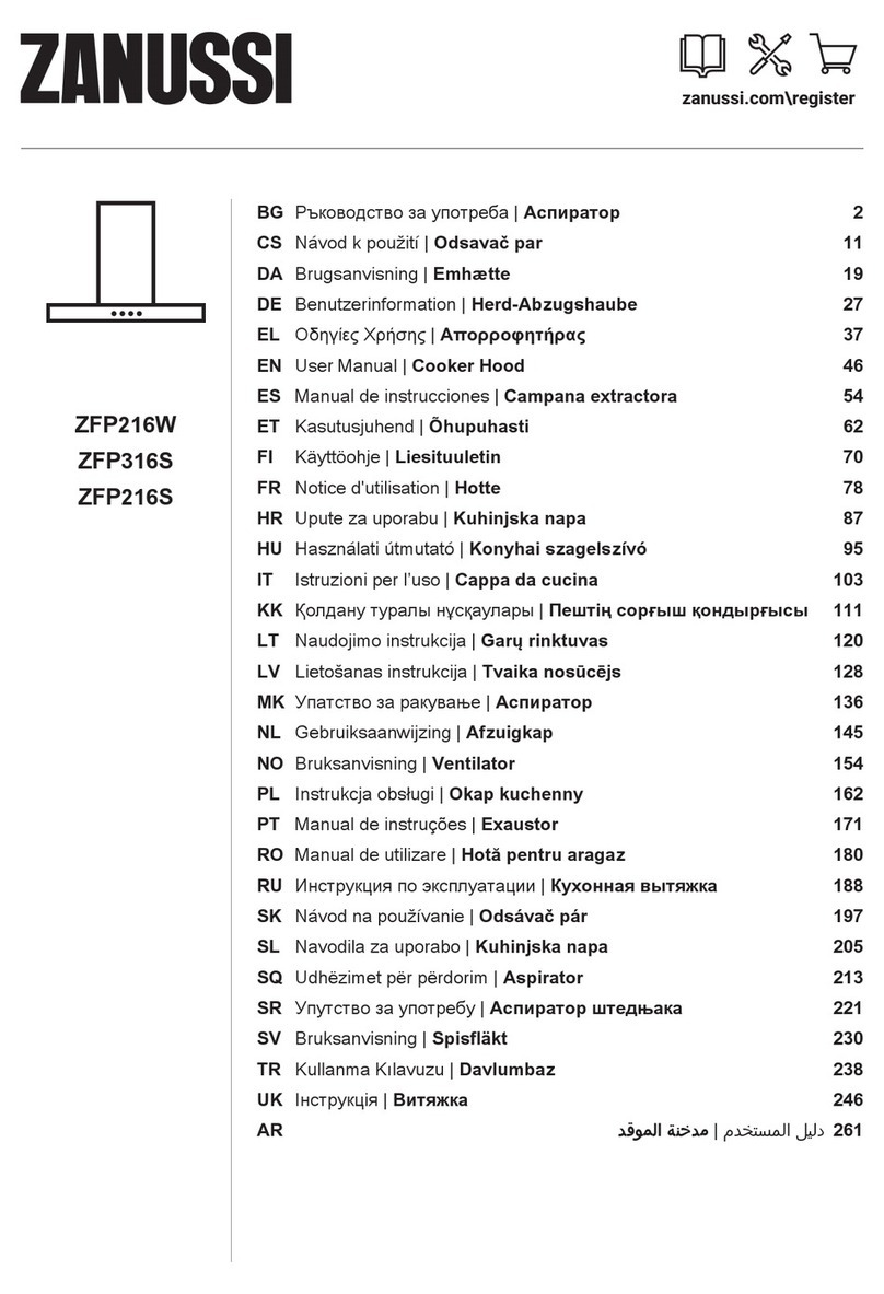 Zanussi ZFP316S user manual