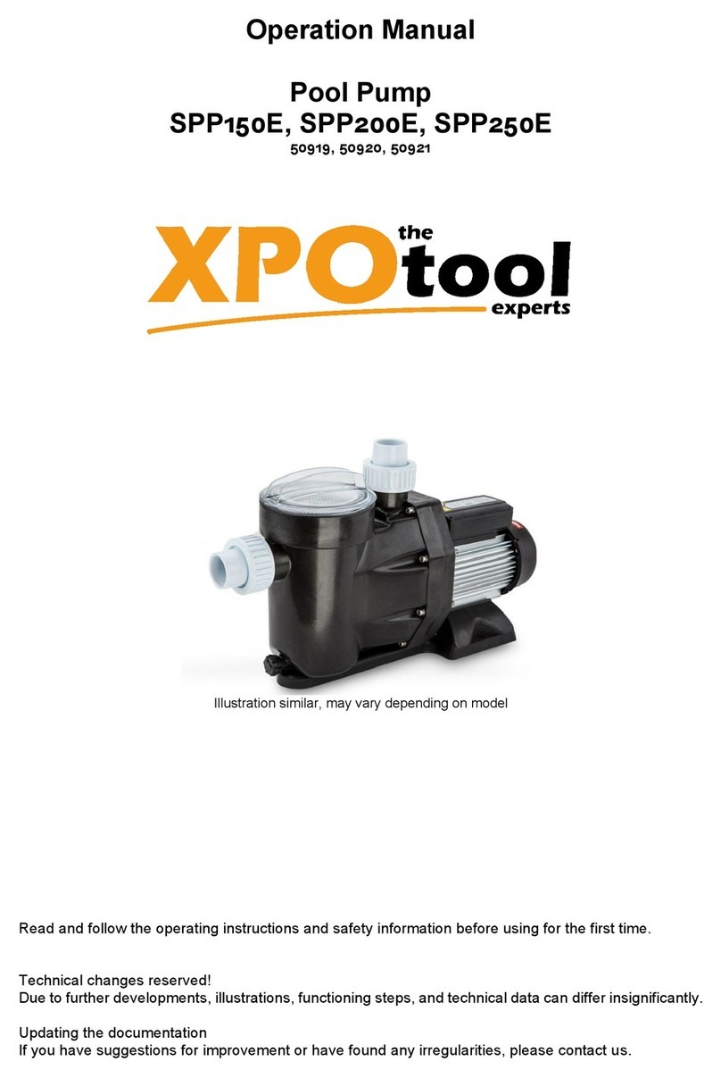 XPOtool SPP150E Operation manual XPOtool SPP150E Operation manual