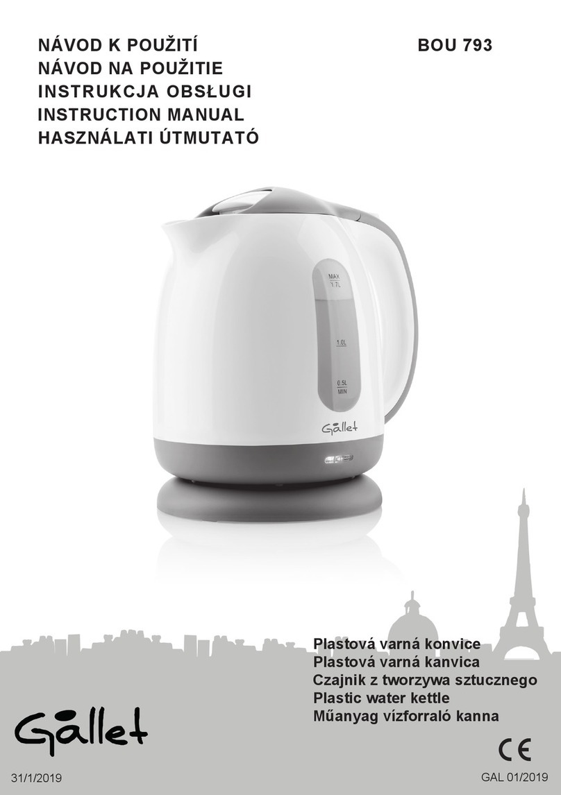 Gallet BOU 793 instruction manual