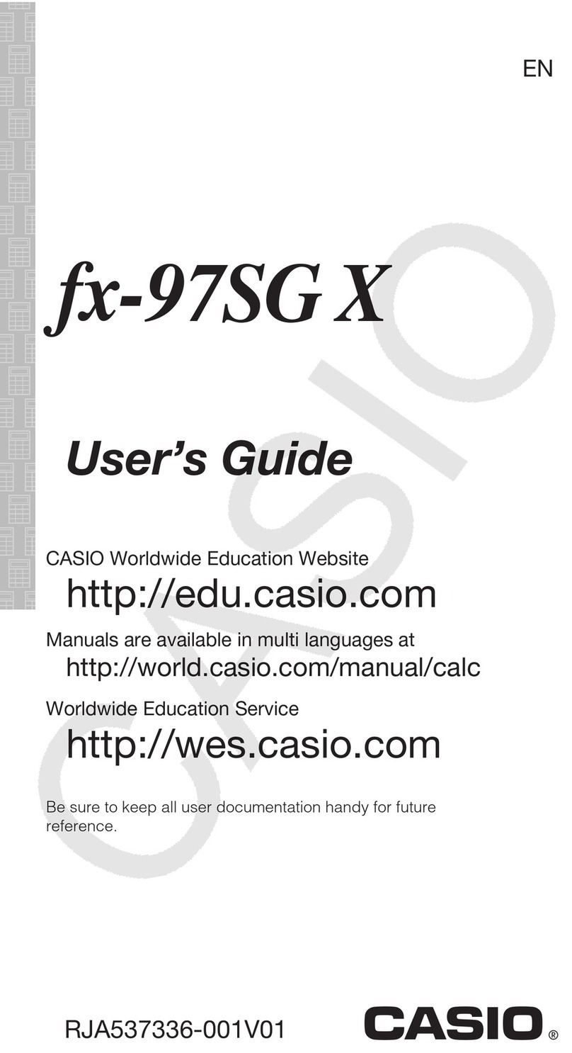 Casio fx-97SG X User manual