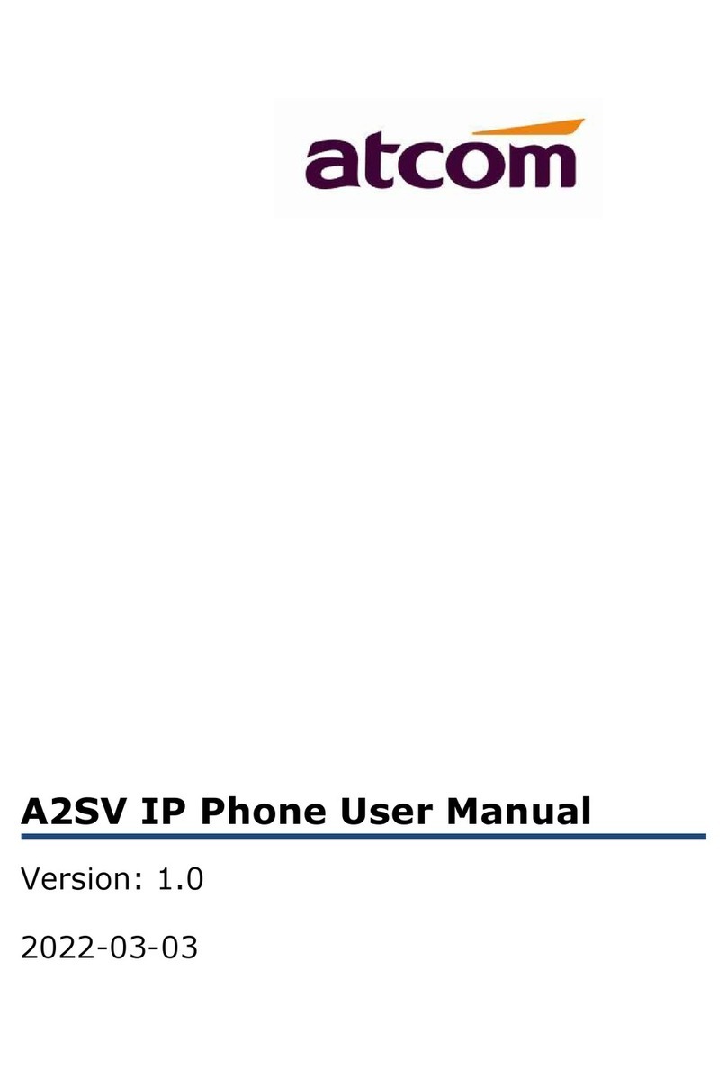 ATCOM A2SV Series User manual ATCOM A2SV Series User manual