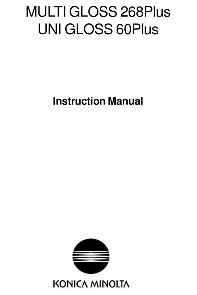 Konica Minolta MULTI GLOSS 268Plus User manual