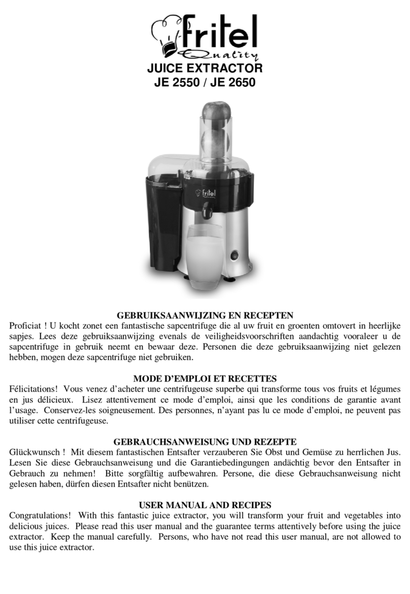 Fritel JE 2650 Technical specifications Fritel JE 2650 Technical specifications
