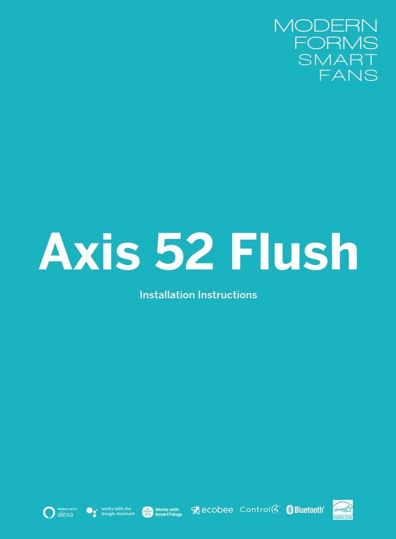 Modern Forms Axis 52 Flush User manual