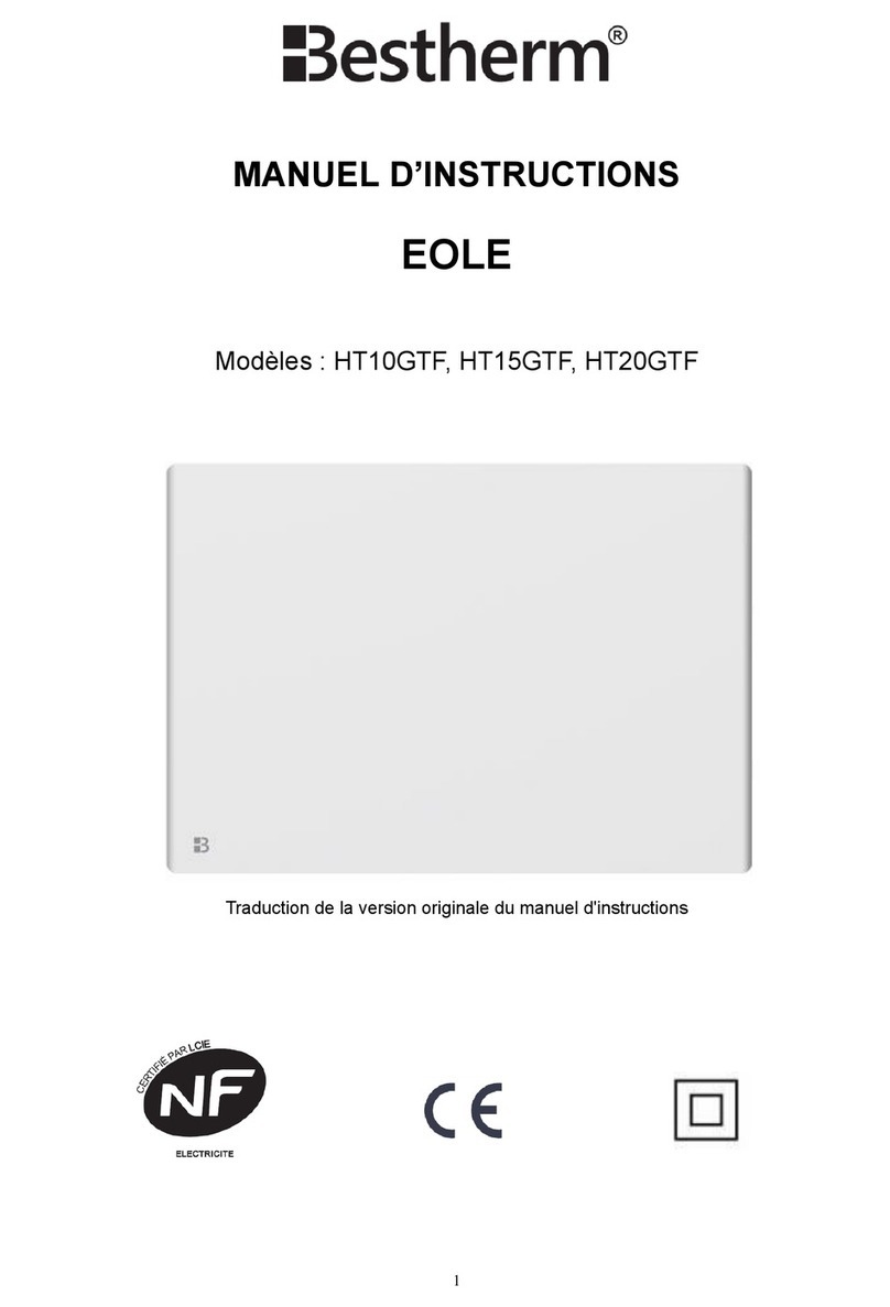 Bestherm EOLE instruction manual