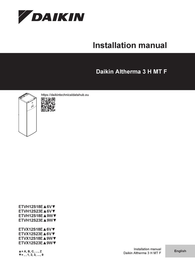 Daikin ETVX12E9W installation manual