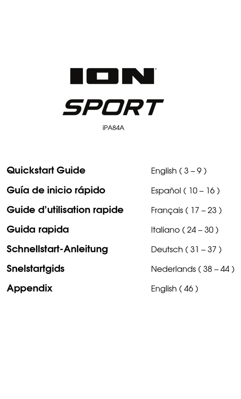 ION SPORT iPA84A quick start guide